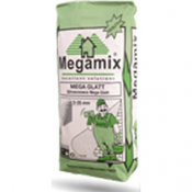 MEGA GLATT – материал, применяемый на поверхность кирпичной кладки, бетона, монолитного бетона и других покрытий стен. Имеет высокую степень адгезии и не нуждается в дополнительных материалах.  20 кг  Шпатлёвка «Mega Glatt»  1100  Доставка платная    мешок  Megamix  Megamix-1 ТОО