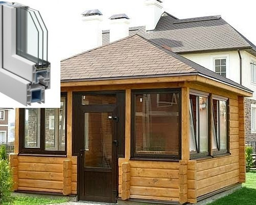 Беседка из бруса с мангалом Беседка из бруса с мангалом
