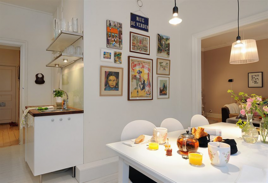 Дизайн кухни-столовой в современной квартире