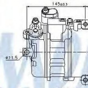 Компрессор BMW 5 E60-E61 (03-) 523 i (+)  123000  шт.  Компрессор для автомобильного кондиционера  Дания  Компрессор для автомобильного кондиционера 5ятёрочка Интернет - магазин