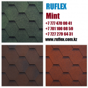 Мягкая кровля (битумная черепица) RUFLEX Mint (зеленый, красный, коричневый), Заводская Гарантия.  Профессиональная кровельная компания RUFLEX - более 20 лет на рынке РК! СБС – модифицированная битумная черепица от мировых лидеров: RUFLEX (Руфлекс), KATEPAL (Катепал) Финляндия, SHINGLAS (Технониколь). Более 100 цветов! Гарантия от 20 до 60 лет!  ширина - 1000 мм, высота - 317 мм.  2600  Доставка платная  6000-7000 тенге по городу.  м2  РУФЛЕКС (RUFLEX)  Мягкая черепица, мягкая кровля Ruflex-Katepal-Shinglas  ТОО