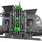 Вибропресс Sumab R-400  Sumab R-400 – стационарная автоматическая линия по производству брусчатки (бордюры, блоки, тротуарные плитки). 
Производительность при 8 ч. рабочей смене:
Блок пустотелый (200х200х400) – 6 912 шт. 
Брусчатка (200х100х60) – 550 – 640 м2*  100000  комплект  Прочее SUMAB ТОО