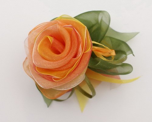 Роза из нежного шифона Роза из нежного шифона