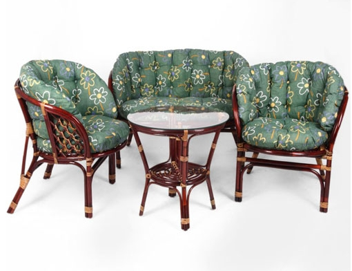 Плетеный комплект с диванчиком Плетеный комплект с диванчиком